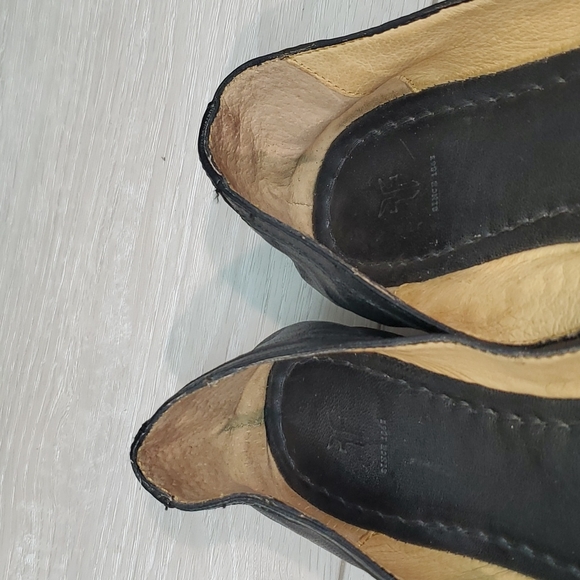 Frye Womens Carson Comfort Leather Flats Loafer Slip on ballet shoes sz 8B - Picture 10 of 11